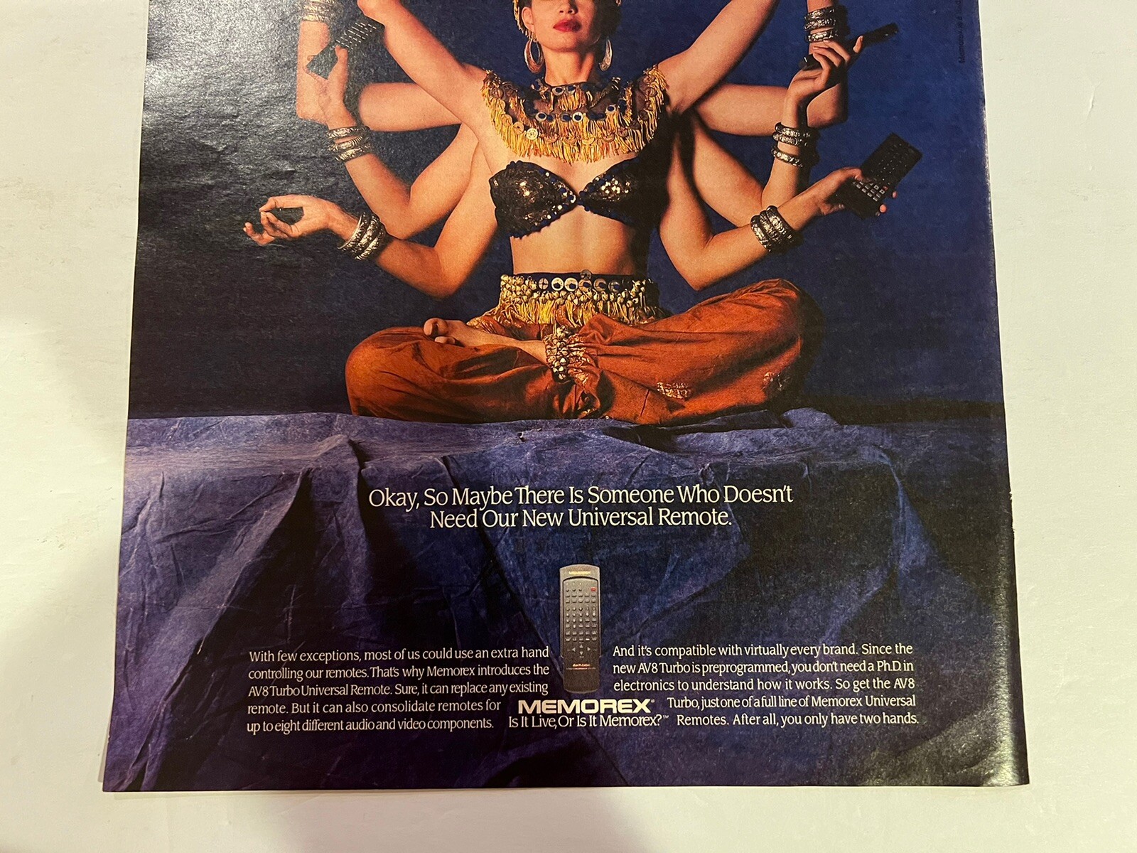 Vtg 1990s AD Memorex Universal Remote, Shiva