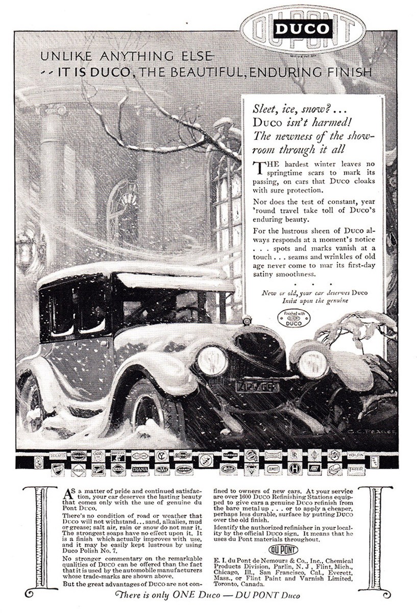 1925 Duco DuPont: Unlike Anything Else Vintage Print Ad