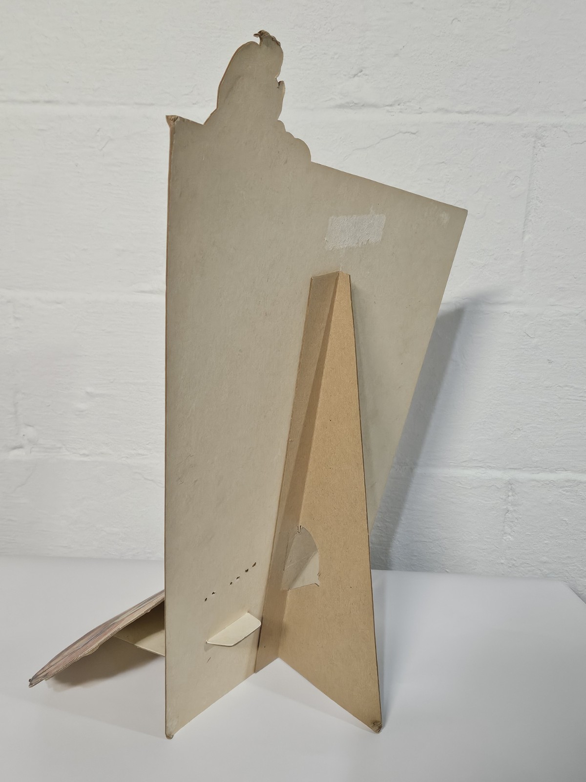 Very Rare Mid-Century Usinger’s Sausage Milwaukee Cardboard Easel Ad Sign