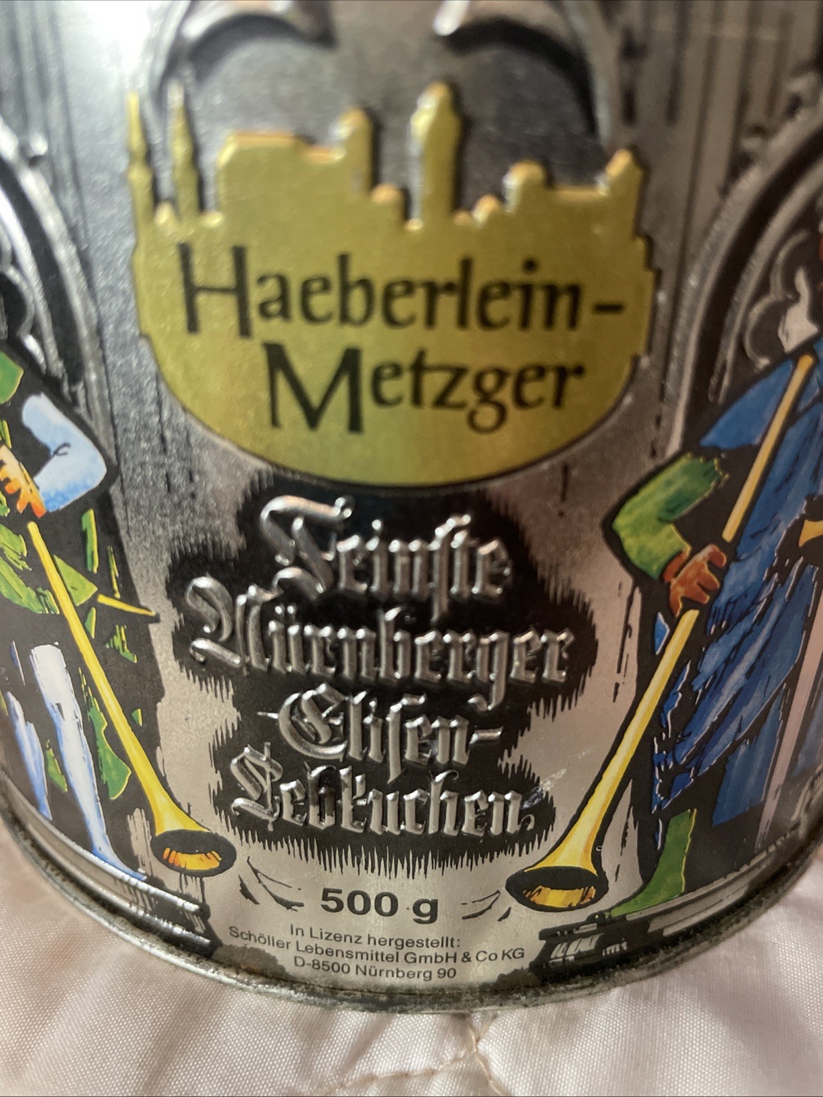 Vintage Haeberlein-Metzger Collector Tin ~ Nurnberg, Germany