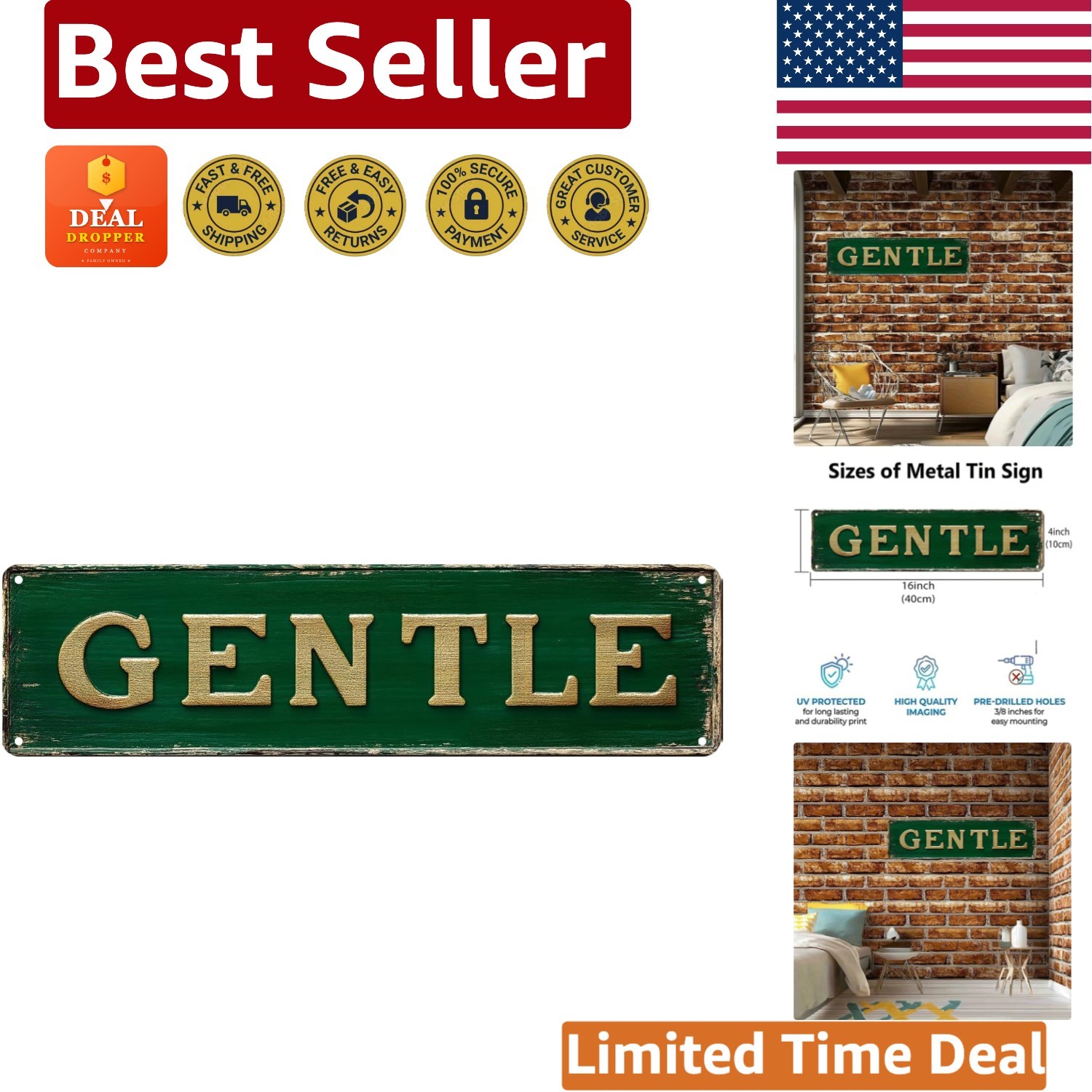 Durable 4×16 Inch Vintage Tin Sign – Perfect for Home, Bar, or Garage Decor