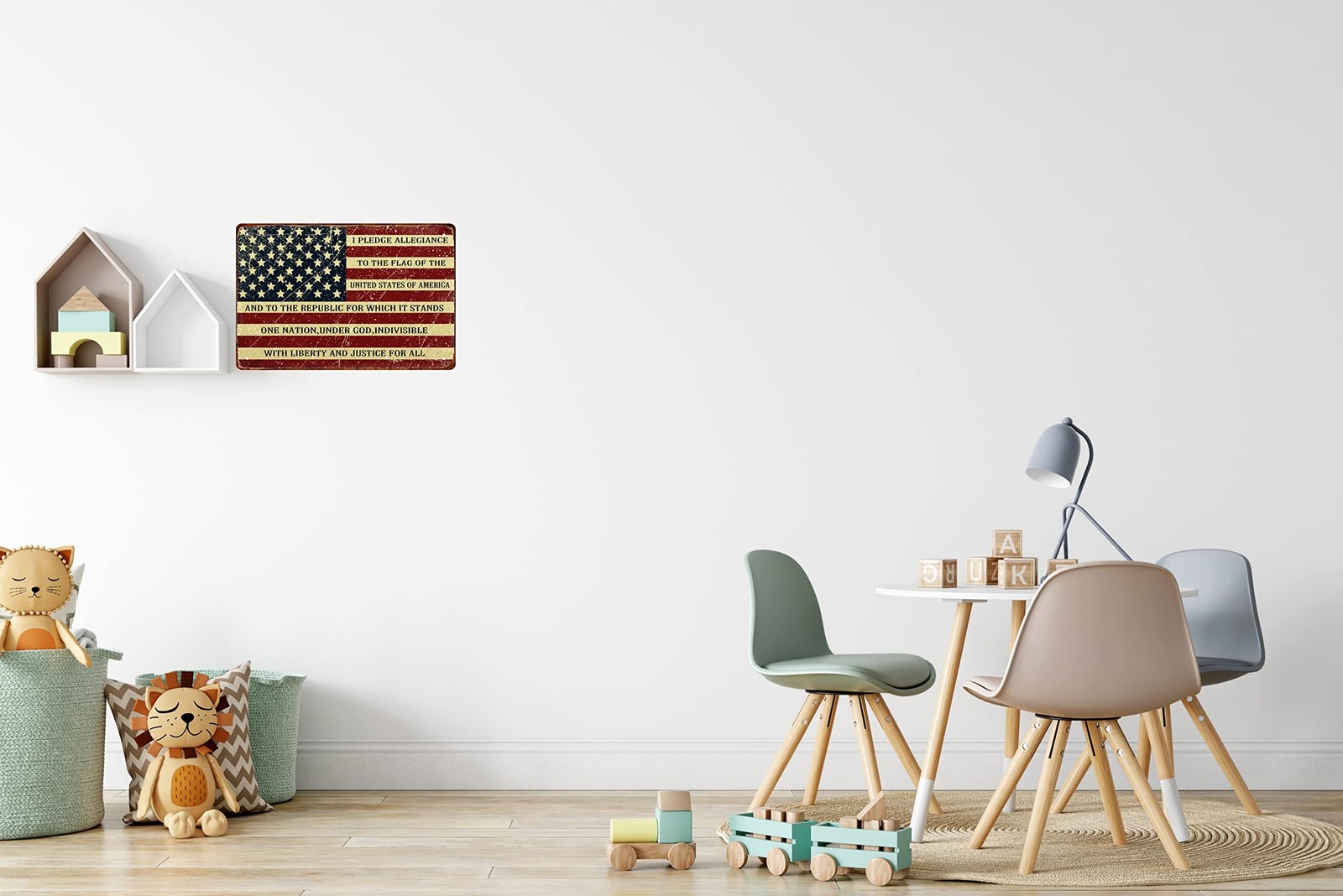 Retro Metal Sign Vintage Tin Sign I Pledge Allegiance to The Flag of The Unit…