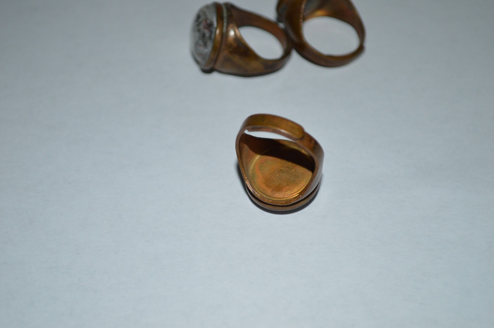 Vtg 1950’s MLB Kansas City Athletics Goldtone Adjustable Premium Toy Ring SGA