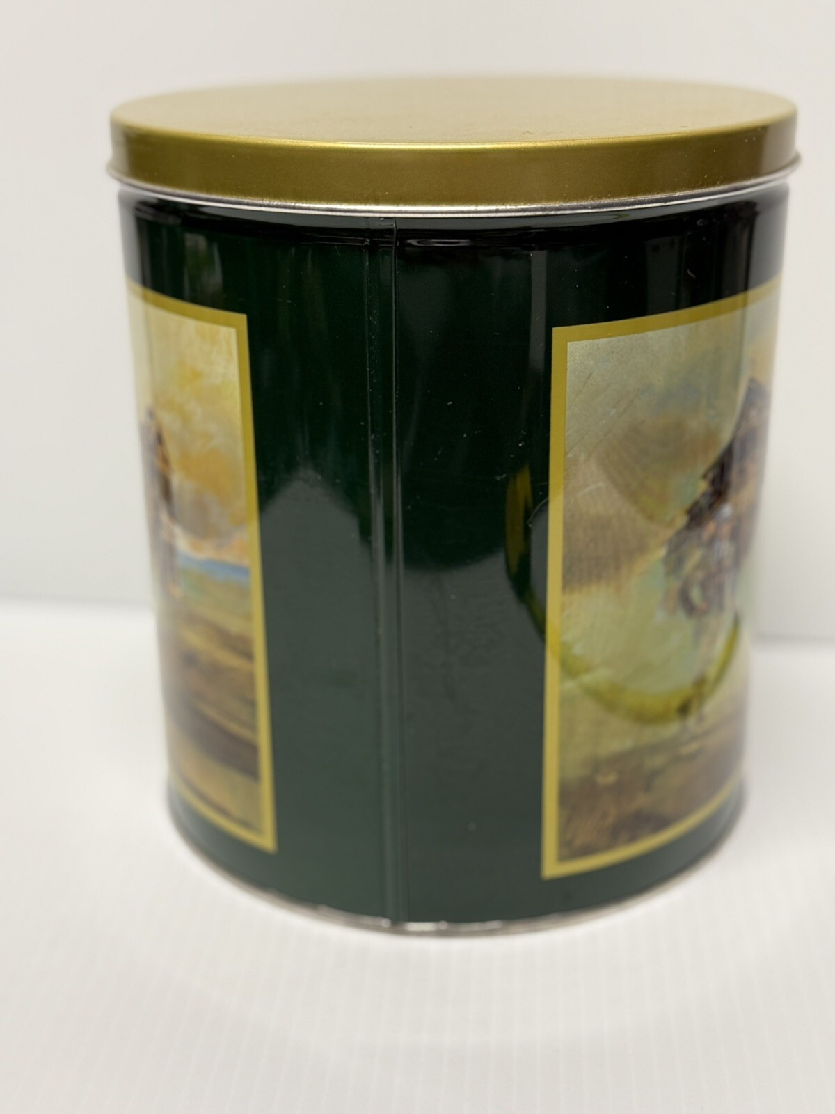Tin Can Golf Scenes Food Storage Golfing Design Country Club Classics 1992