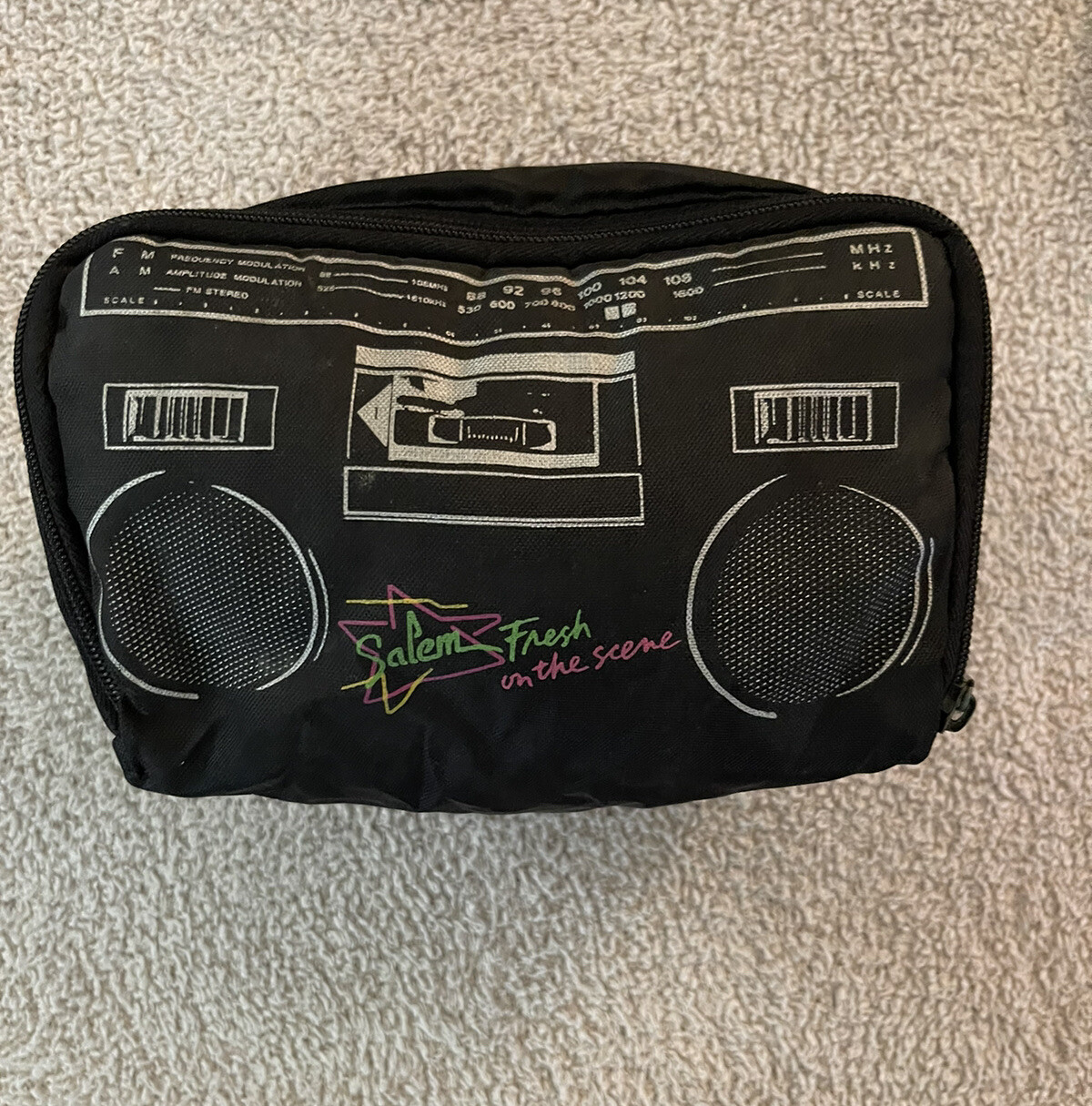 Vintage Salem Cigarettes Black Promotional Boombox Ice Lunch Box