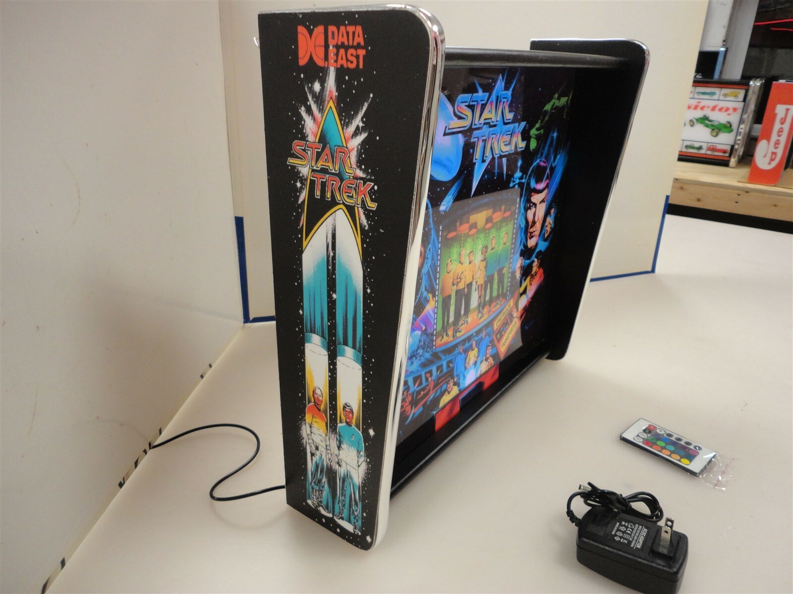 Star Trek Data East Pinball Head LED Display light box
