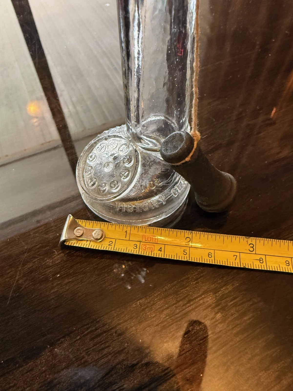 Antique Candy Container Candlestick Telephone by Victory Glass Co. Circa 1944