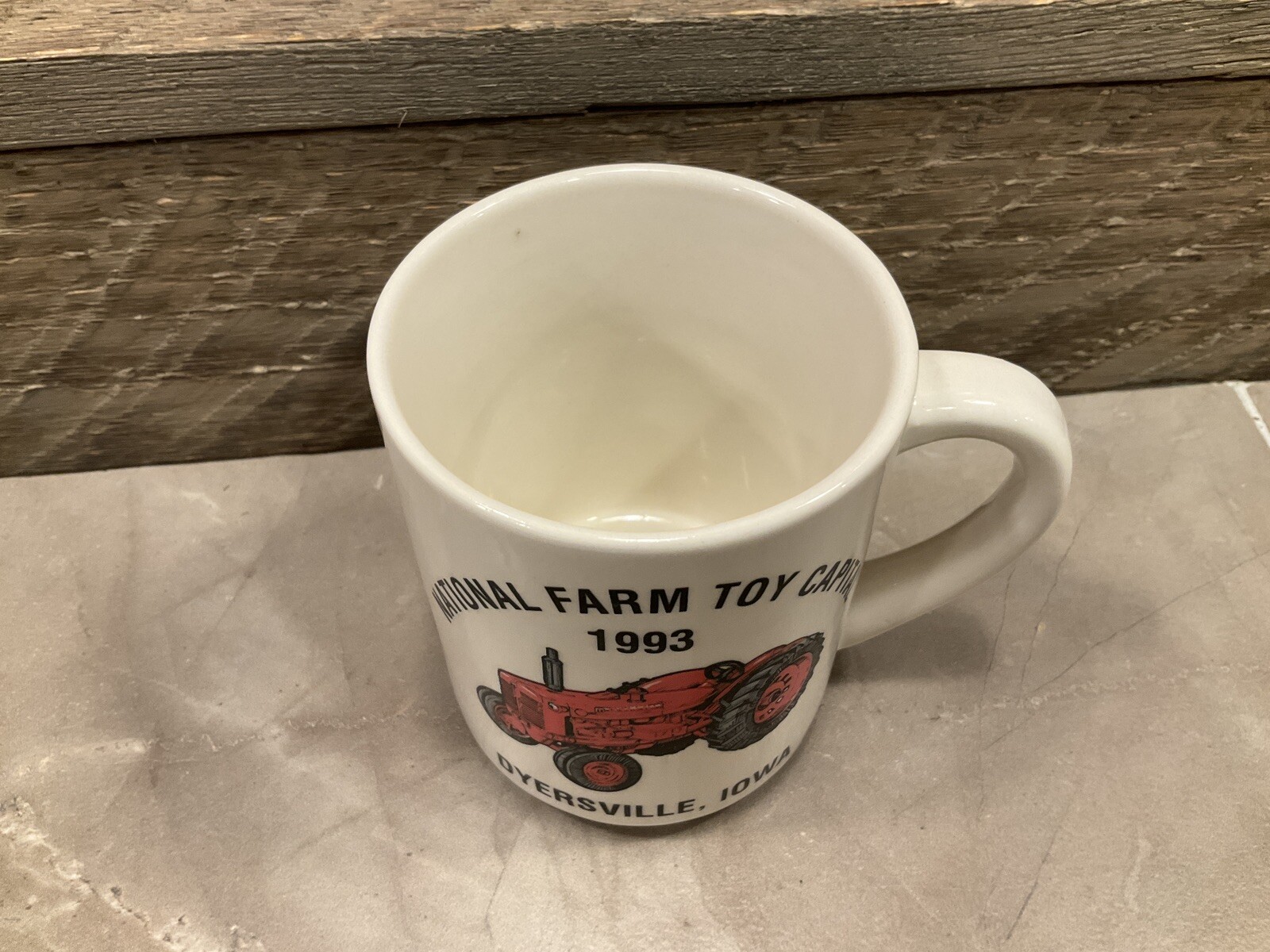 National Farm Toy Capital Coffee Mug Cup 1993 Dyersville Iowa, Farmall