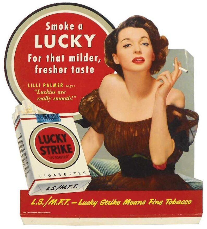Vintage Lucky Strike Cigarettes Reproduction Framing Print Advertising 17×12