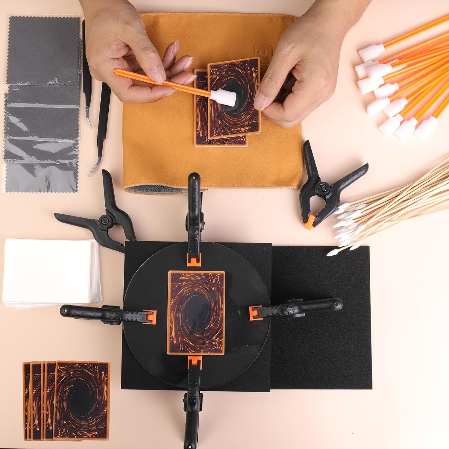 238 Pcs Card Cleaning Kit Trading Sports Flattening TCG Care Repair Tool Manual