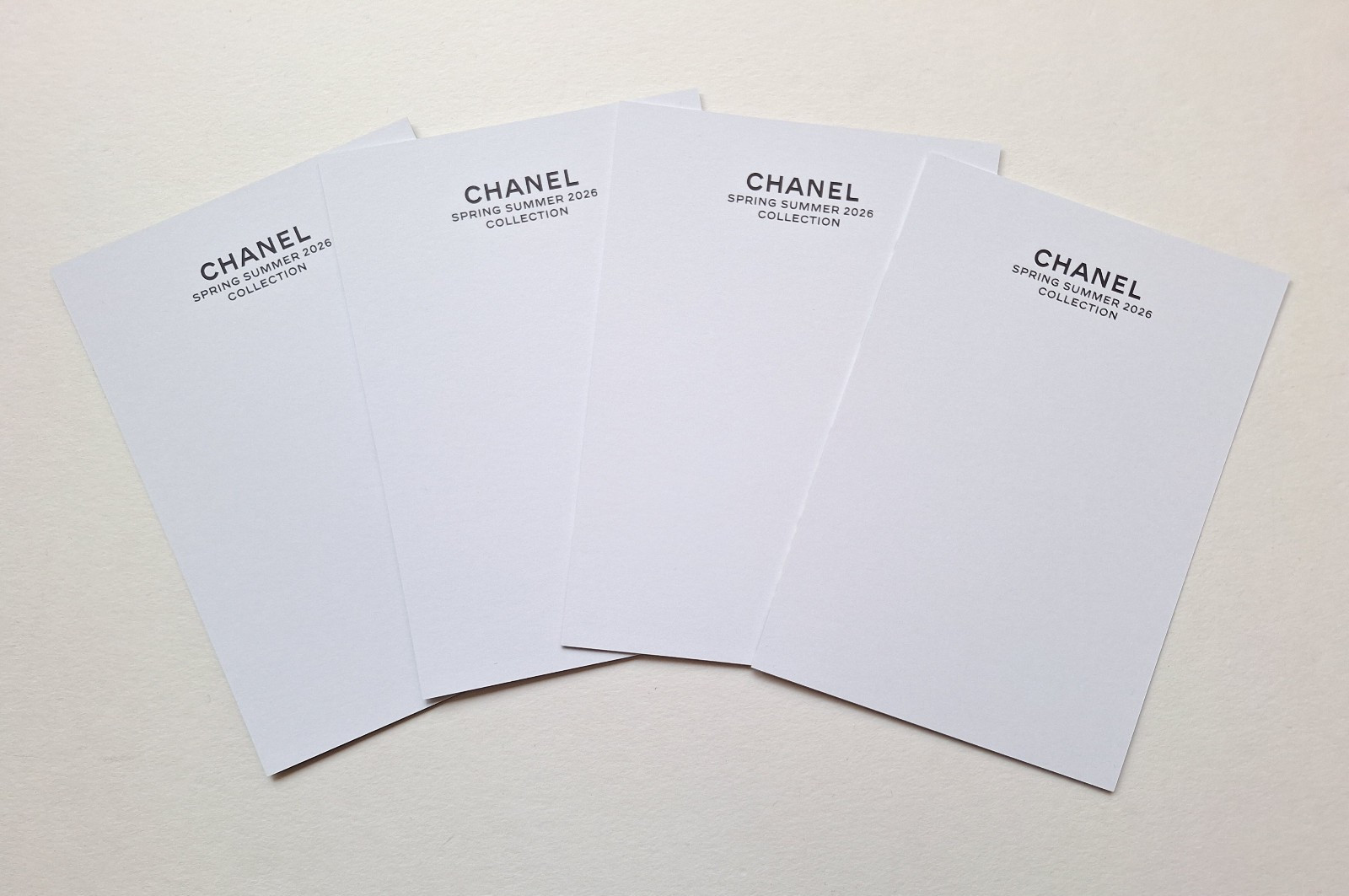 CHANEL 26S Spring Summer 2026 Matthieu Blazy Mailers Postcards Advertisements