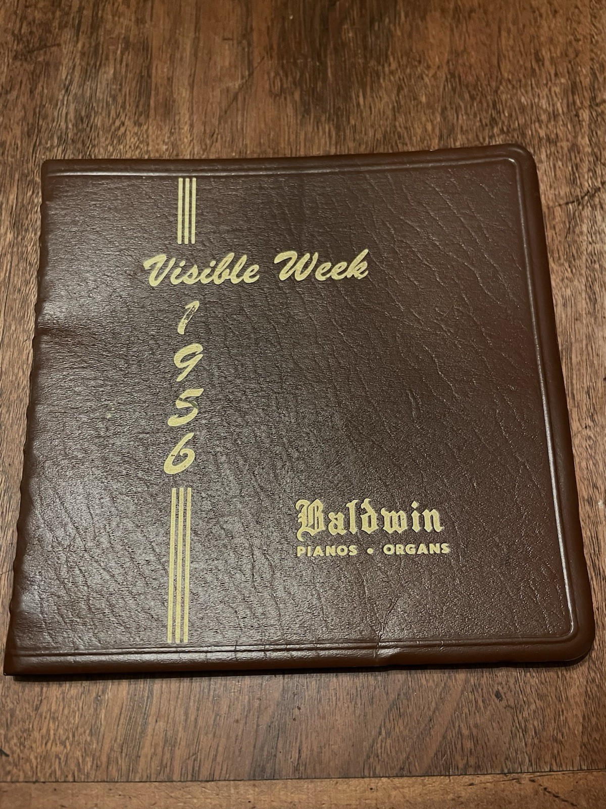 Vintage 1956 Baldwin Piano Advertising VISIBLE WEEK Calendar Datebook Planner