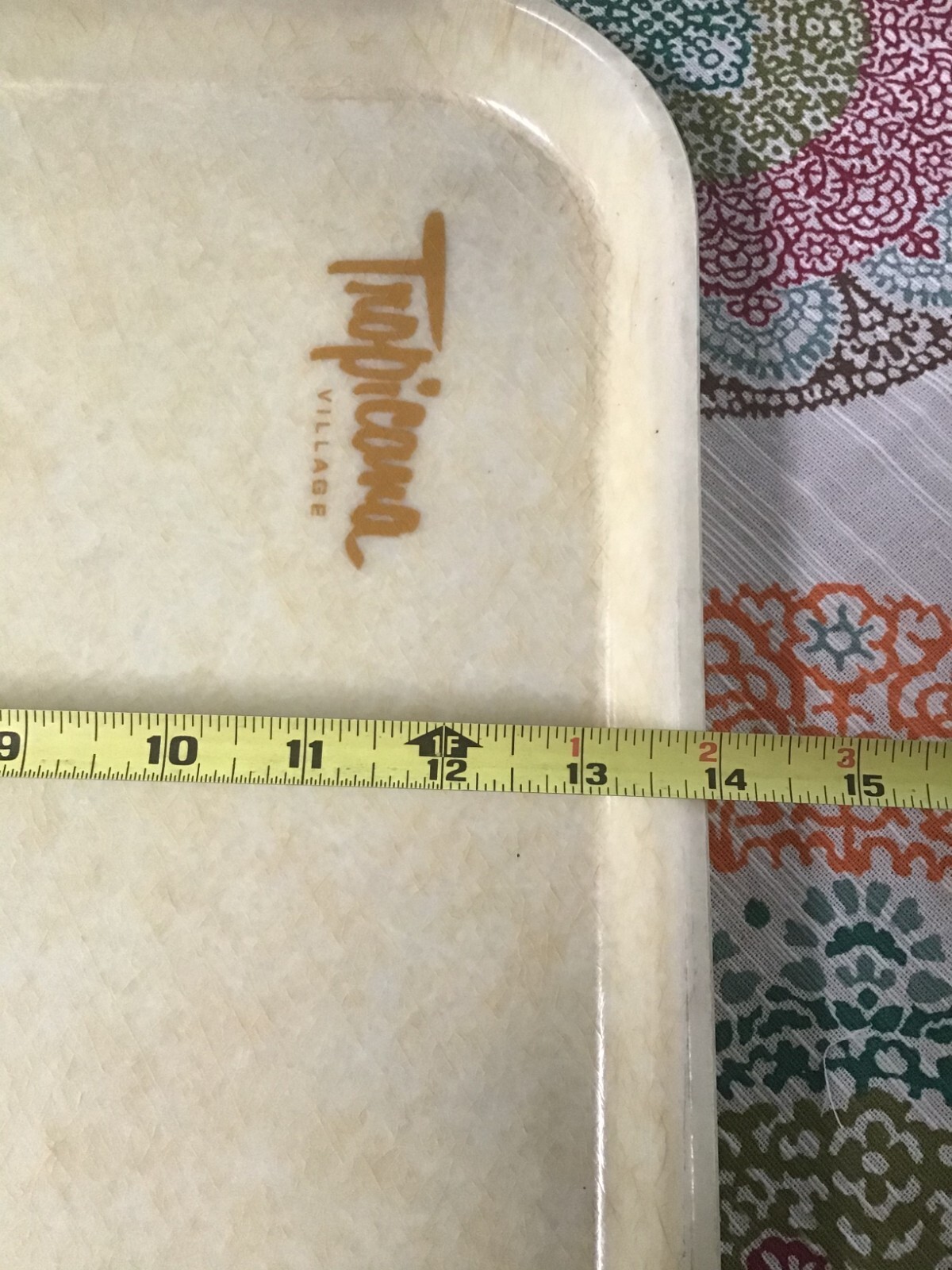 Pair Vintage Tropicana Village 18″ Camtray Cambro Advertising Fiberglass 710A