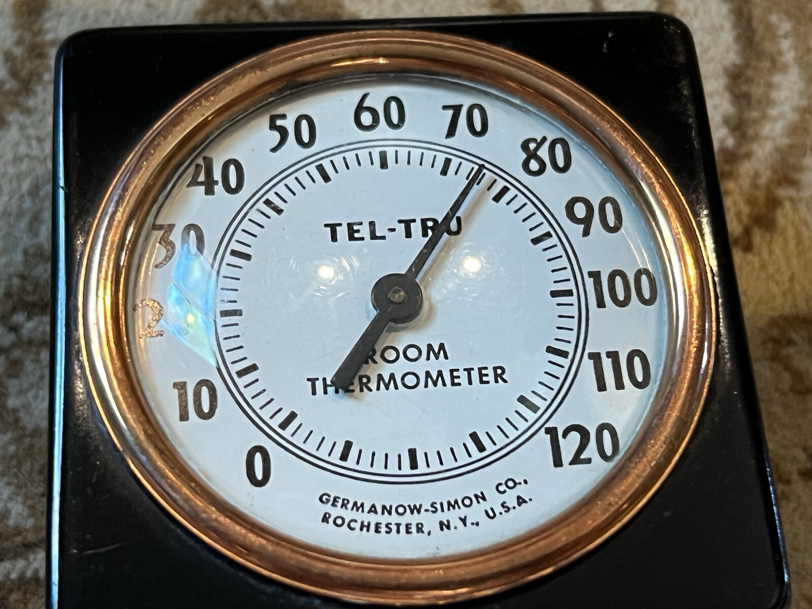 Tel-Tru Vintage Original Accessory Temperature Temp Dashboard Magnet Chevy Ford