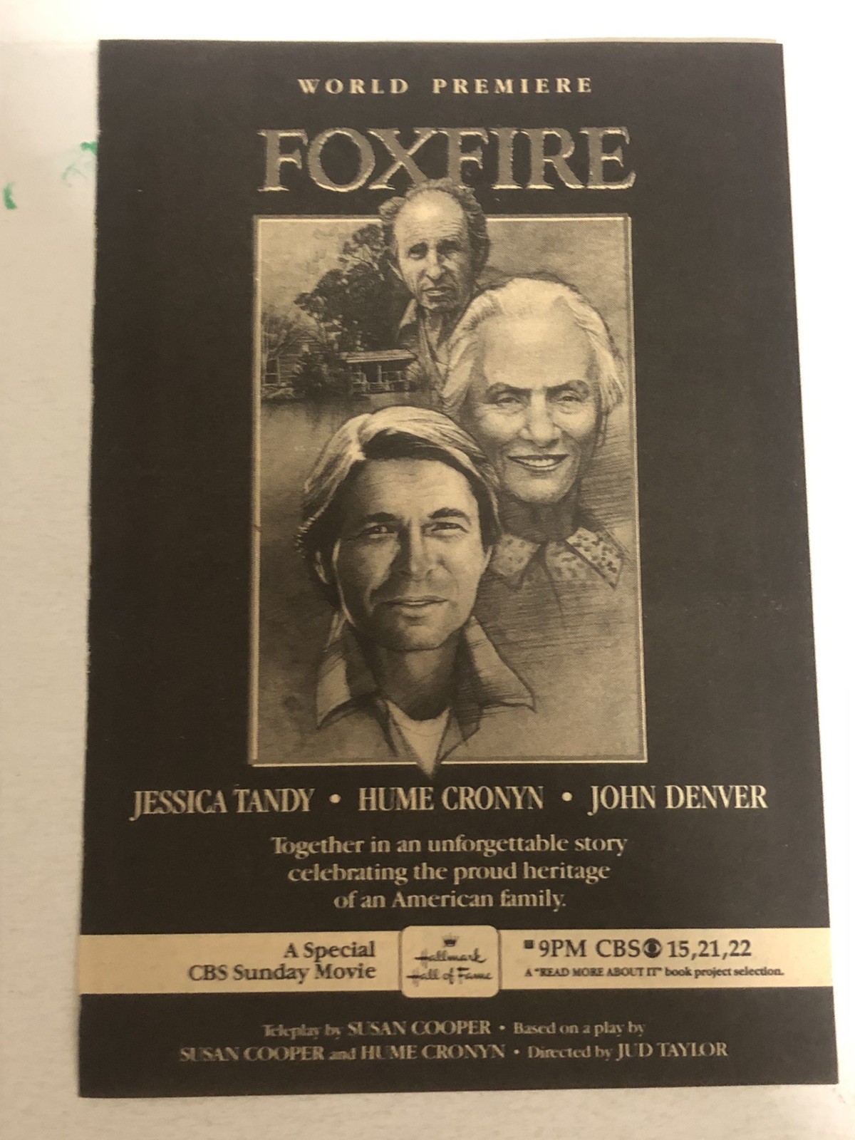 Firefox Movie Print Ad Hume Cronyn Jessica Tandy John Denver Tpa5