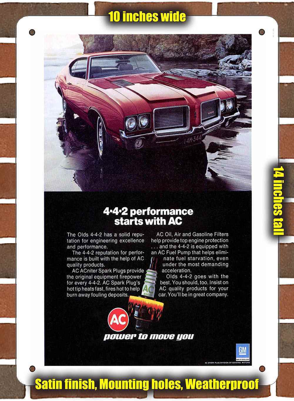 Metal Sign – 1972 AC 442 – 10×14 inches