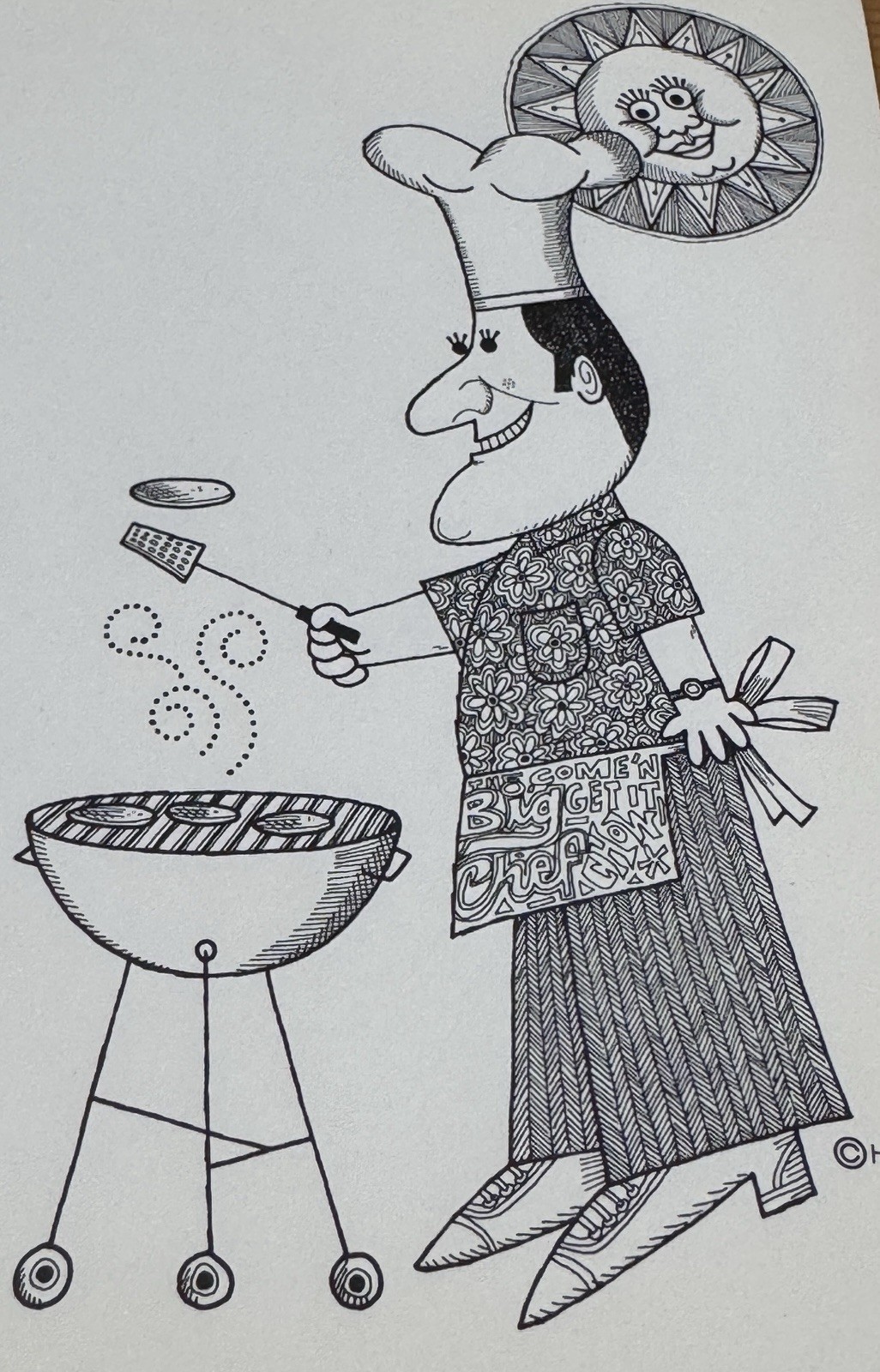 Harry Volk Clip Book Of Line Art FOOD #539 (1970) ADVERTISING NEWSPAPER