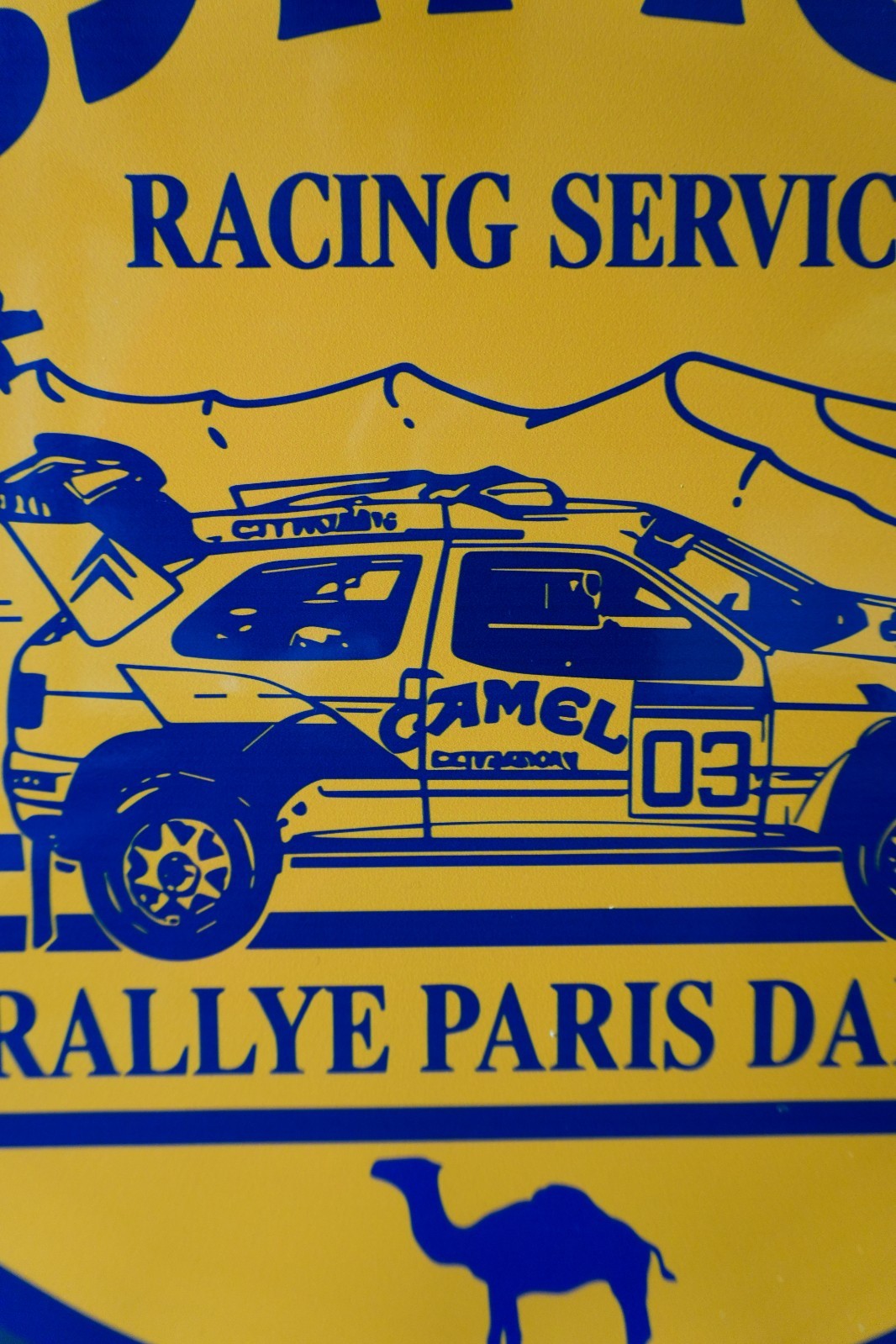 Camel Racing Service – Rallye Paris Dakar Heavy Metal Sign – 50 cm (19.7”)