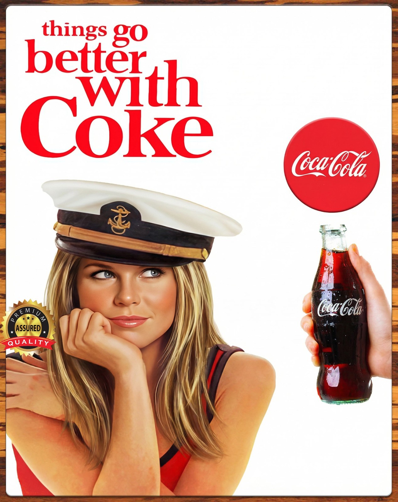 Coca-Cola – Things Go Better With Coke – Premium Aluminum Metal Sign – 11 x 14