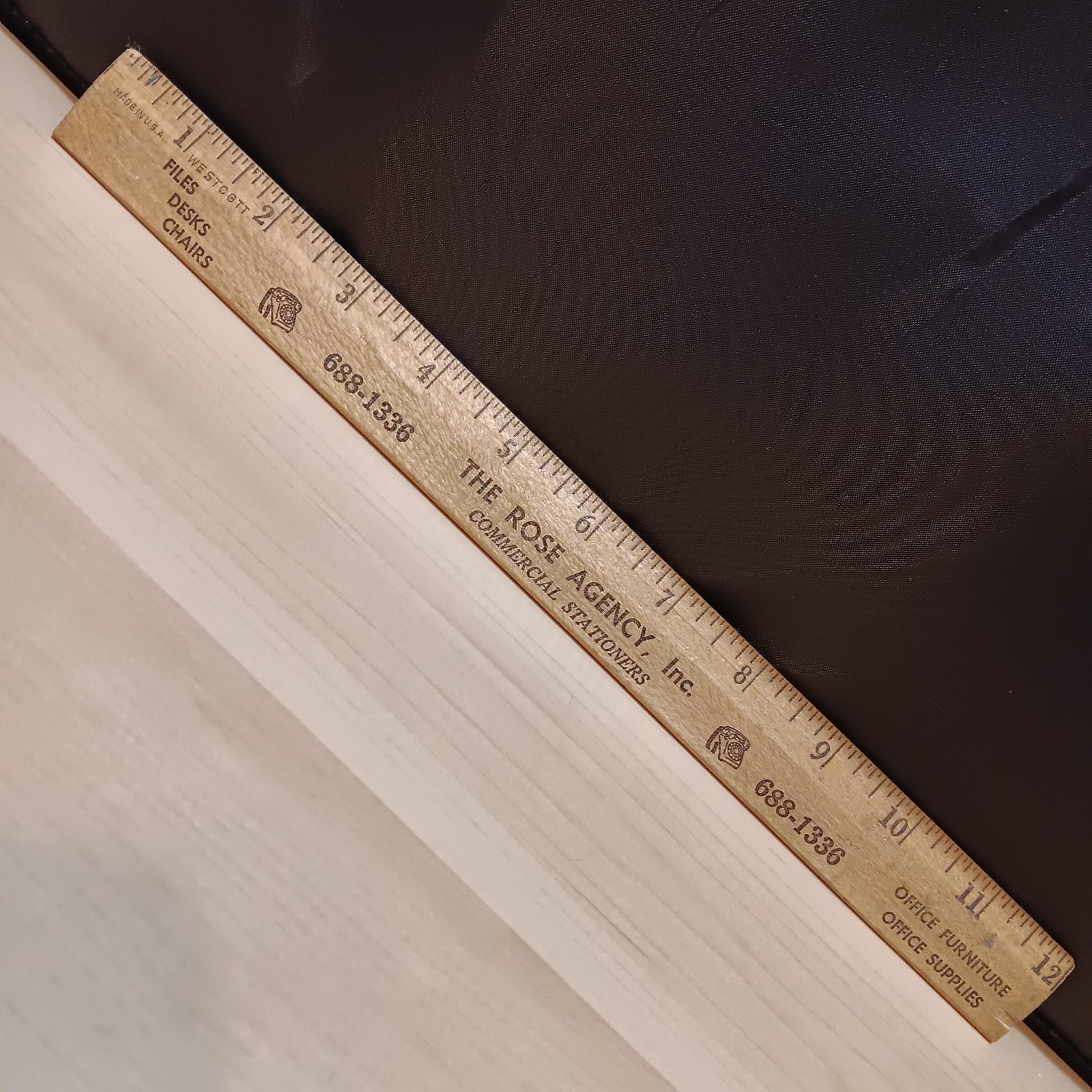 The Rose Agency Inc Durham NC North Carolina Office Supplies Advertising Ruler