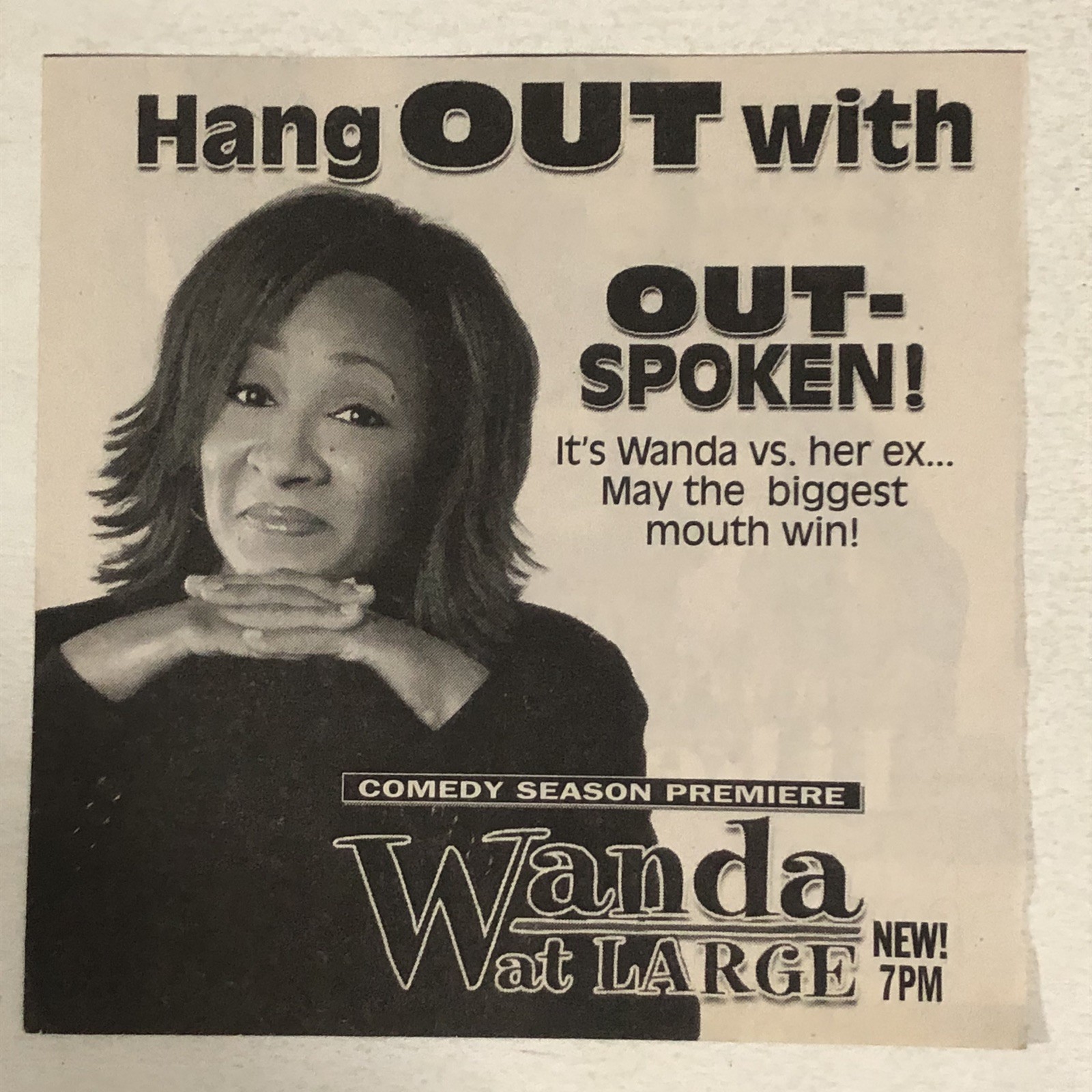 Wanda At Large Wanda Sykes Tv Series Vintage Print Ad TPA9
