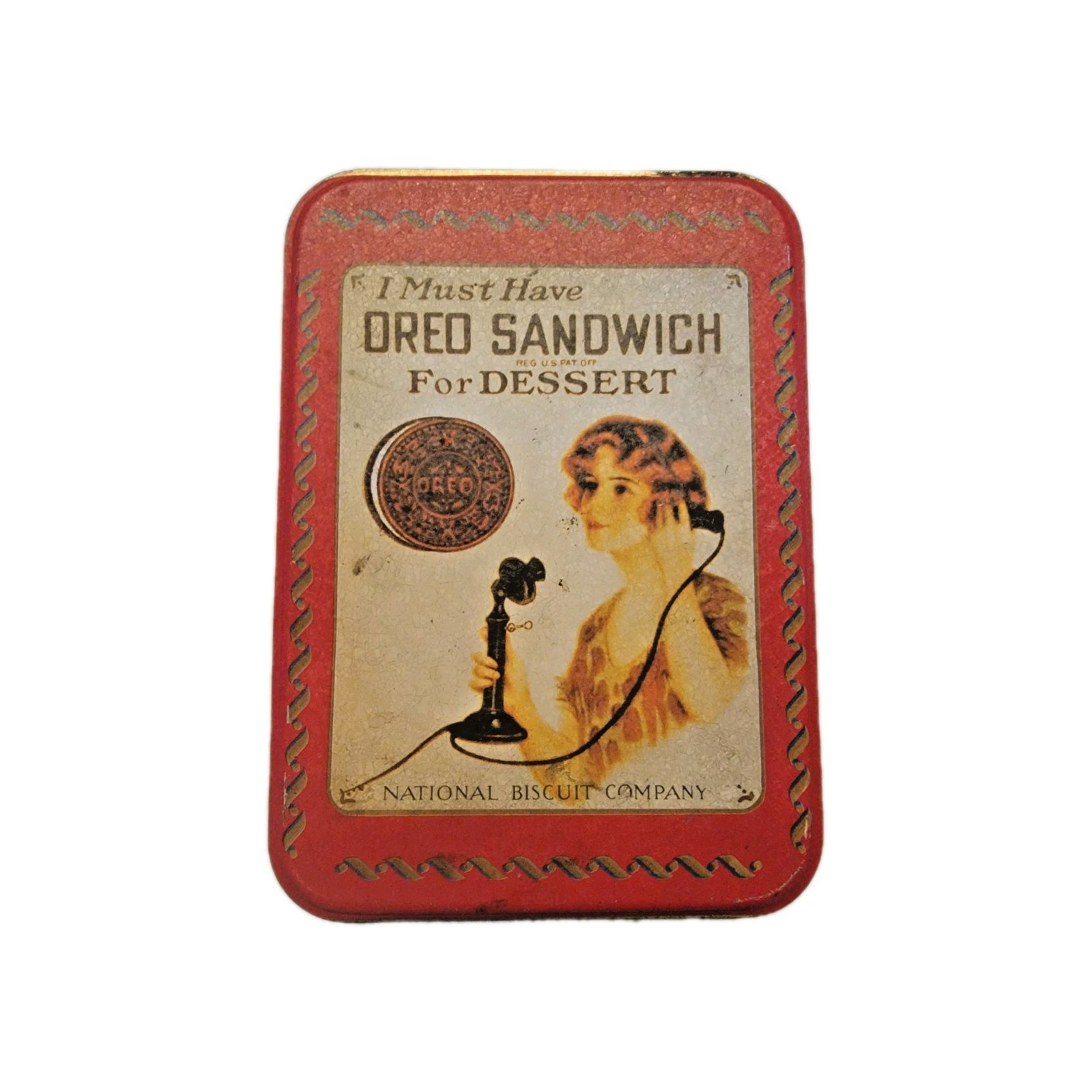 1986 I Must Have An Oreo Sandwich For Dessert NABISCO Tin Canister