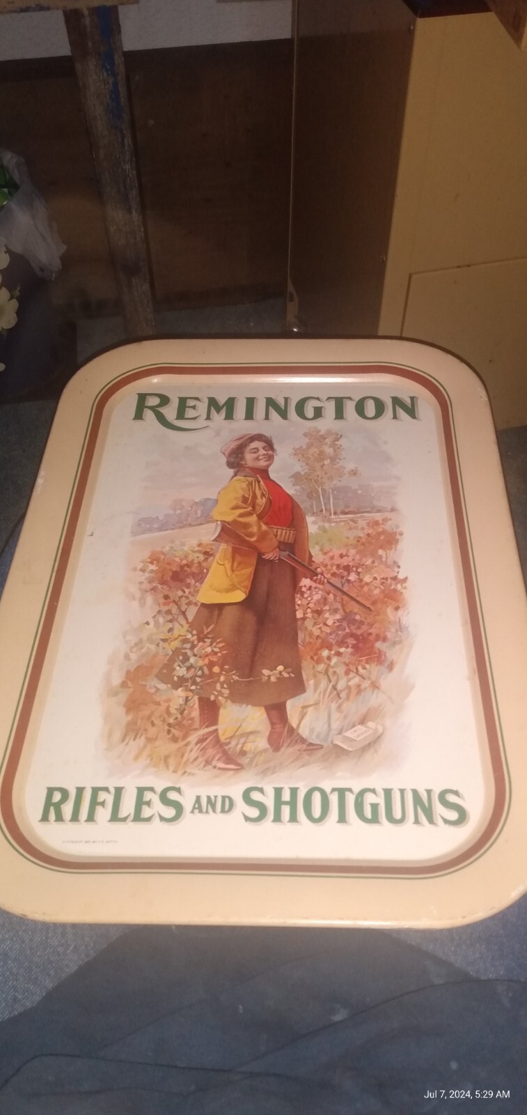Remington Rifles And Shotguns metal tin sign good places to outdoor home decor