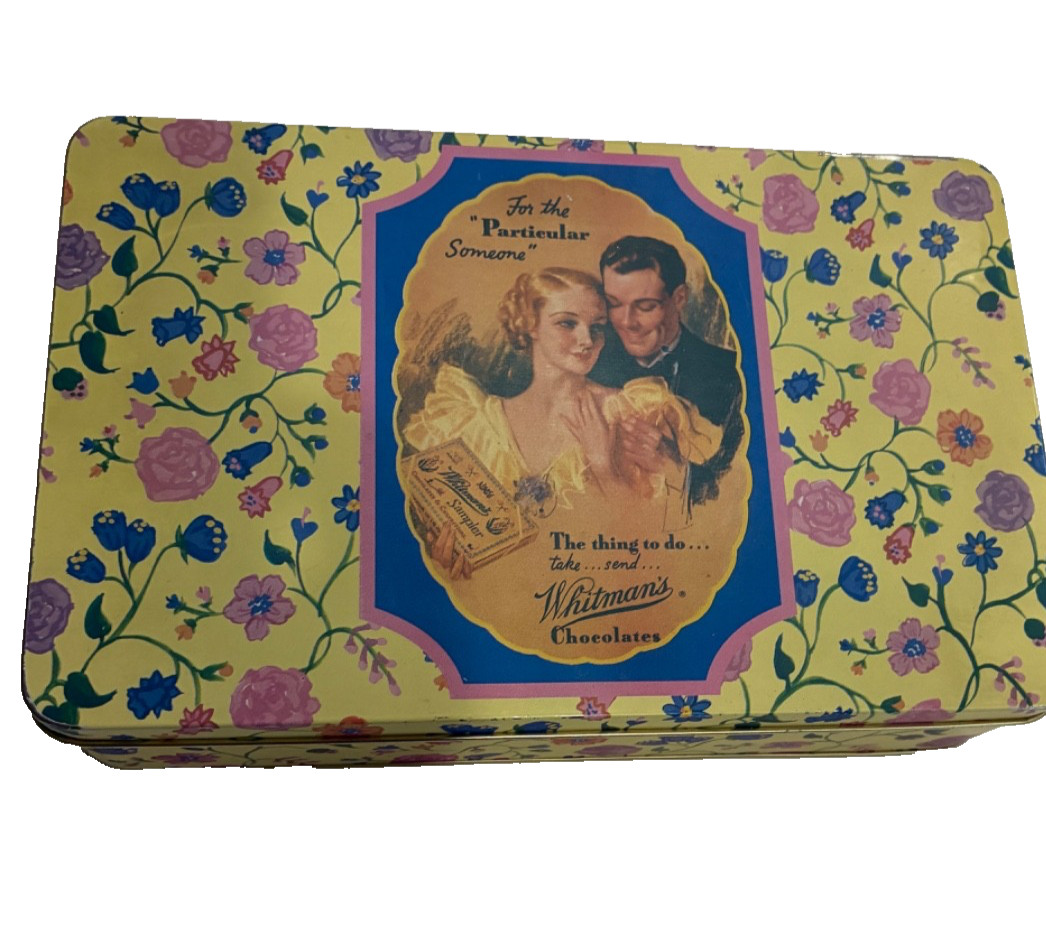 VINTAGE Whitman’s Chocolates 150th Anniversary 1992 Tin Can Candy Box w/Lid