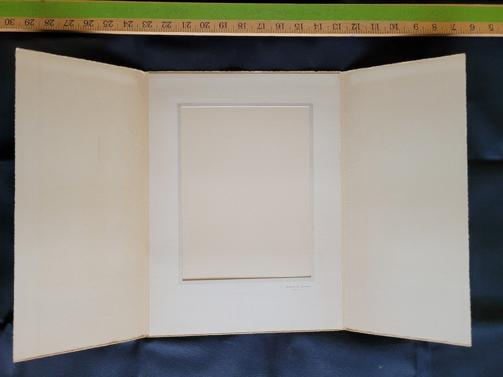 Lot of 3 vintage empty photo studio cardboard frames – Hackensack & Bogota NJ