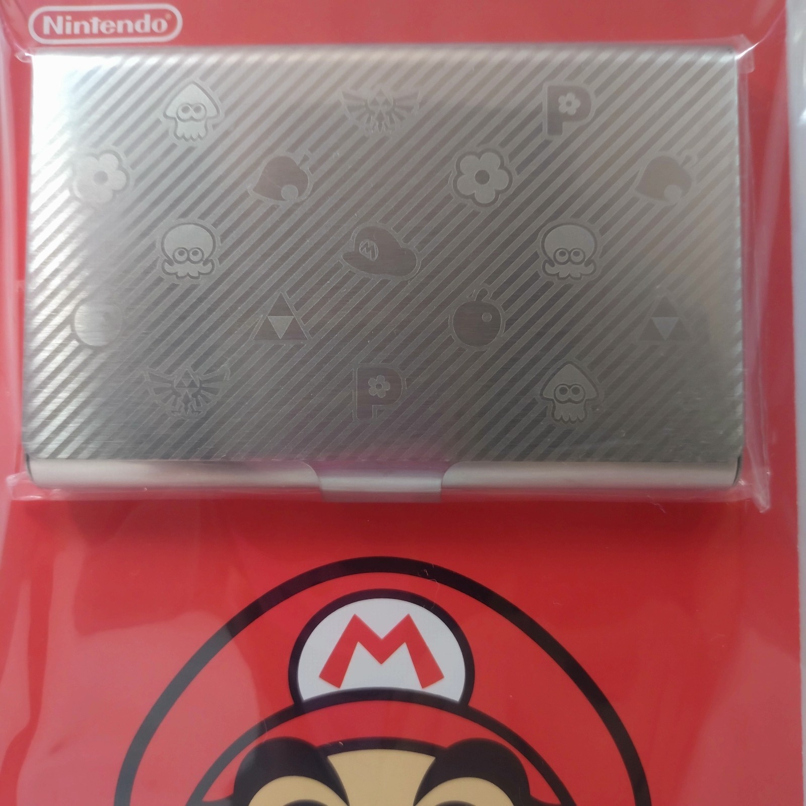 Nintendo Mario Metal Business Card Holder Case Promo Not For Sale Japan