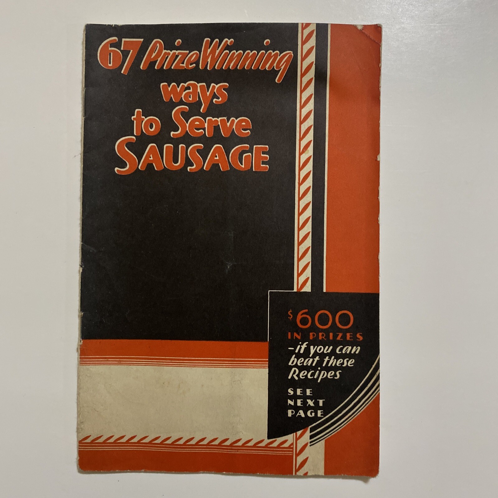 1932 Visking Sausage 67 Prize Winning Recipes Advertising Cookbook Booklet