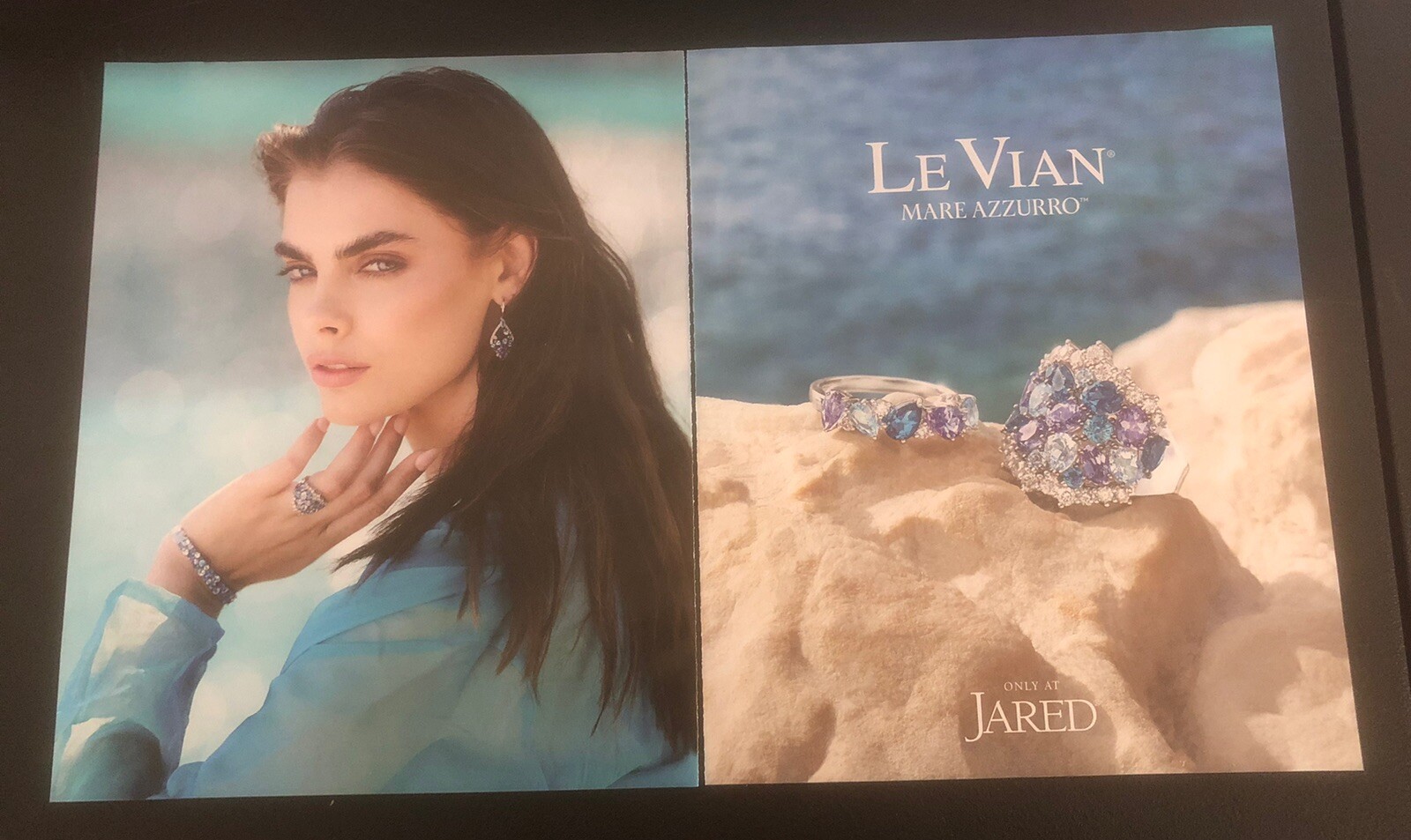 2024 LE VIAN Mare Azzurro with Model Ariel Himbeault – 2 Page Magazine Print Ad