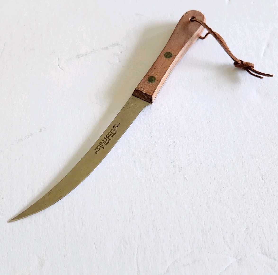 Yeager & Sullivan STAR ROLLER MILLS Burlington Indiana UTENSIL Advertising KNIFE
