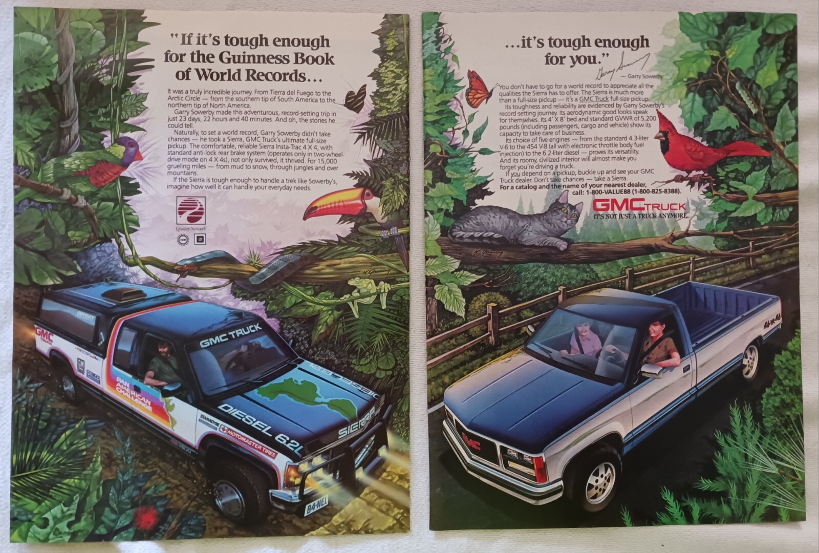 1988 GMC Trucks Its Not Just A Truck Anymore 2-Page Vintage Print Advertisement