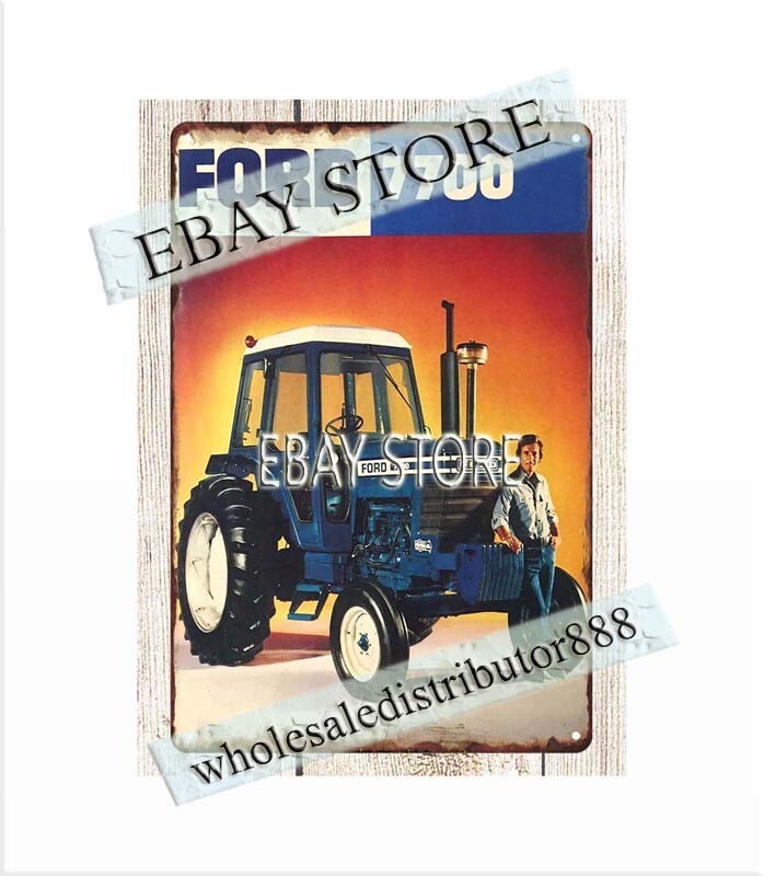 1976 7700 Tractor farm barn agriculture metal tin sign reproduction signs