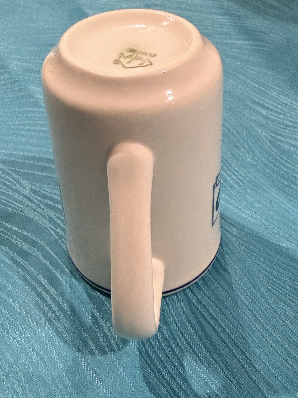 IHOP Restaurant White Ceramic Advertising Coffee Mug Cup Blue Logo