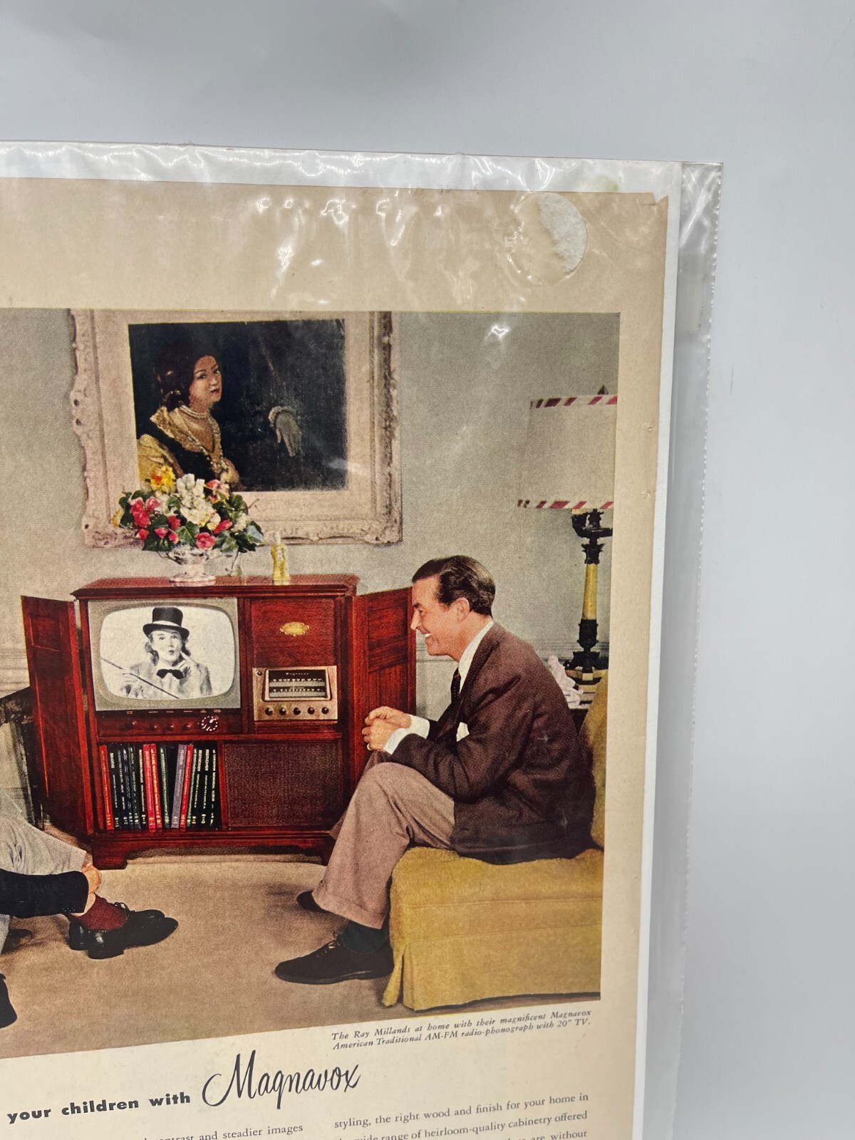 Vintage 1951 Magnavox Radio-Phonograph Console Print Advertisement 11″ x 14″