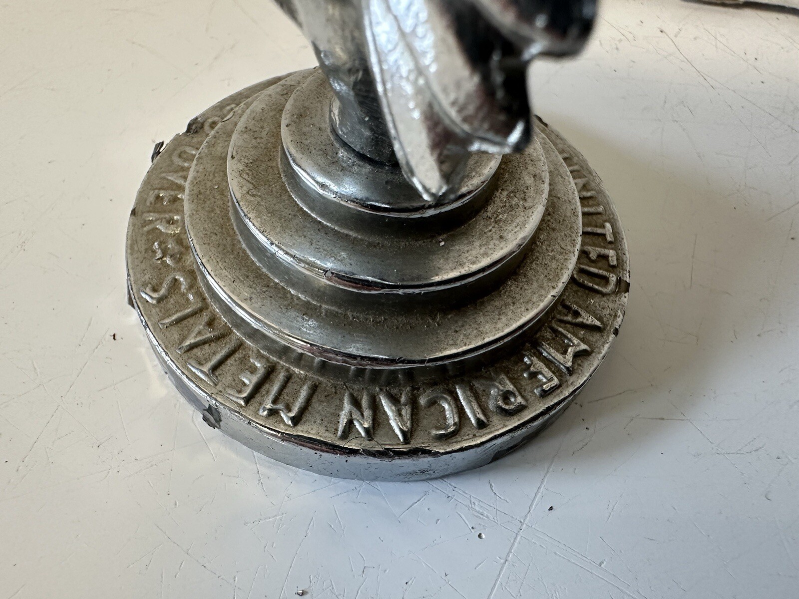 Vintage Indian Chief Paperweight United American Metals Used The World Over