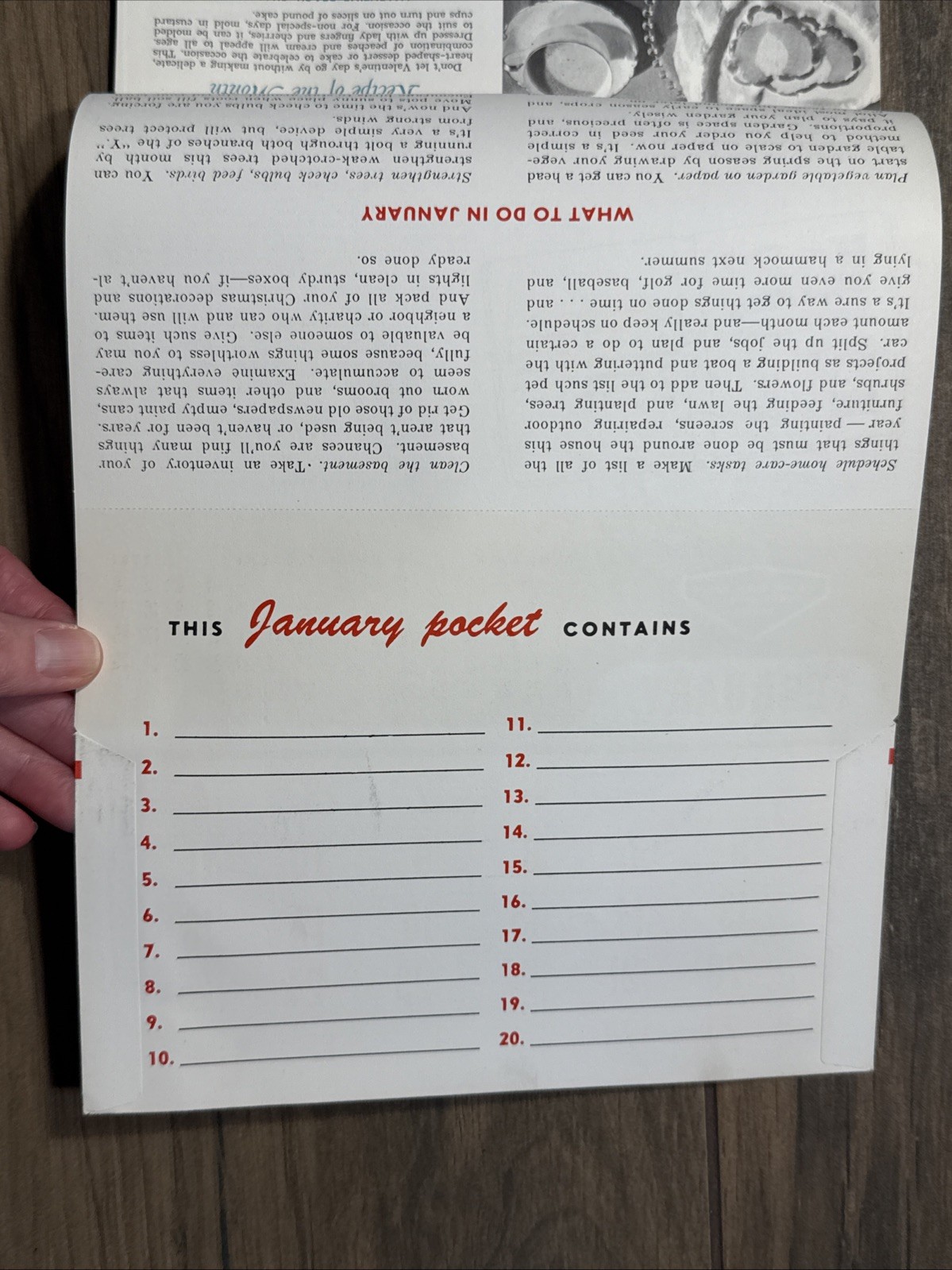 Complete Vintage 1961 Puppy Dog Wall Calendar TV Sales Advertising from Illinois