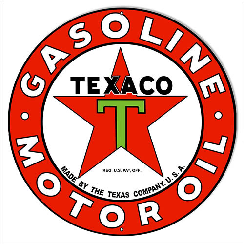 Texaco Motor Oil Reproduction Metal Sign 30″