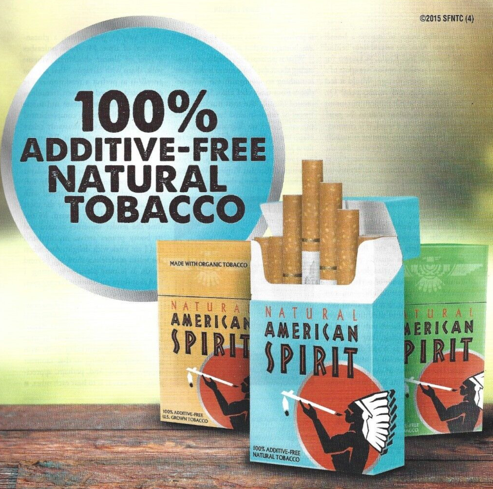 Natural American Spirit Print Ad, American Spirit Cigarettes Magazine Ad