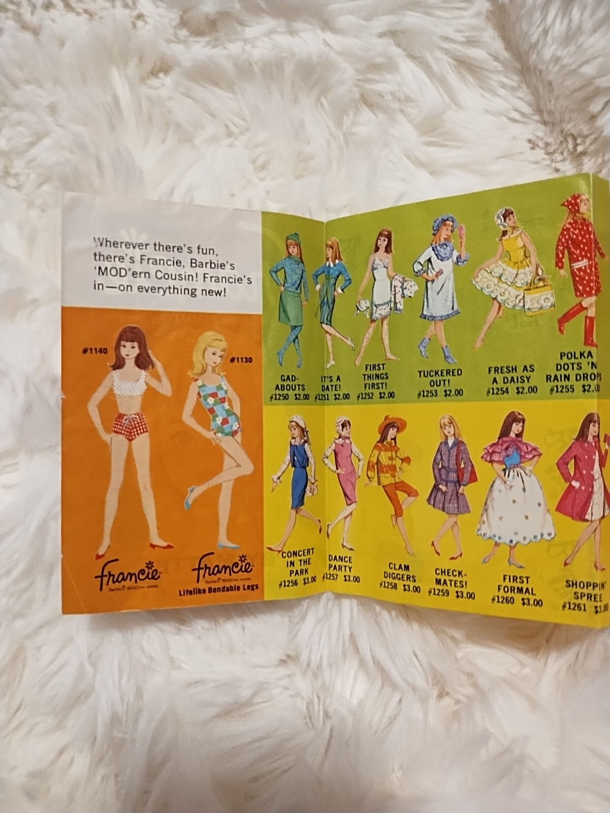 Vintage Francie Barbie Catalog 1965 Japan Barbie Francie Toy Doll Pamphlet