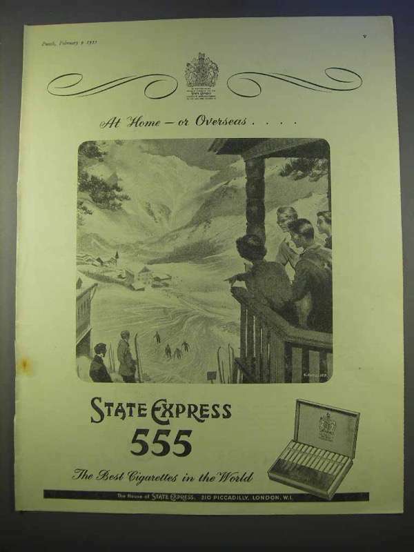 1955 State Express 555 Cigarettes Ad – Home