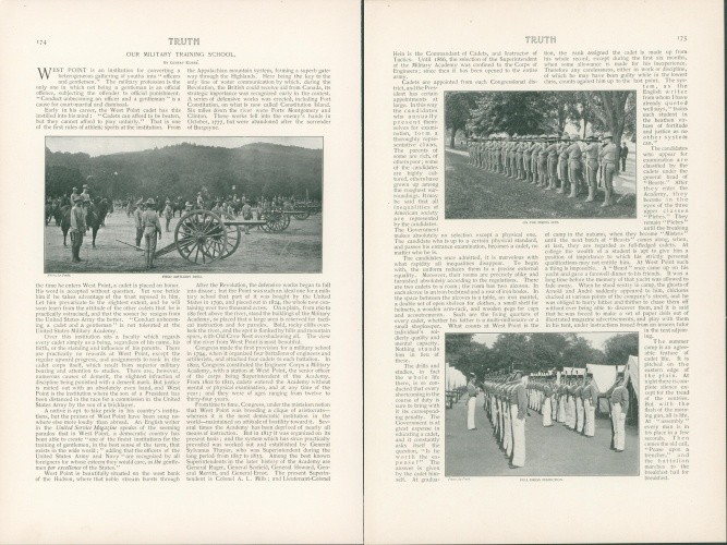 1900 West Point Training School Field Artillery Drill Dress Inspection Story T7