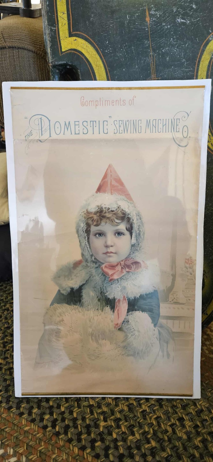 Rare Domestic Sewing Machine Company poster – Late 1800’s – 1900
