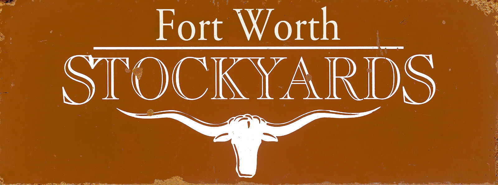 FORT WORTH STOCKYARDS ADVERTISING SIGN