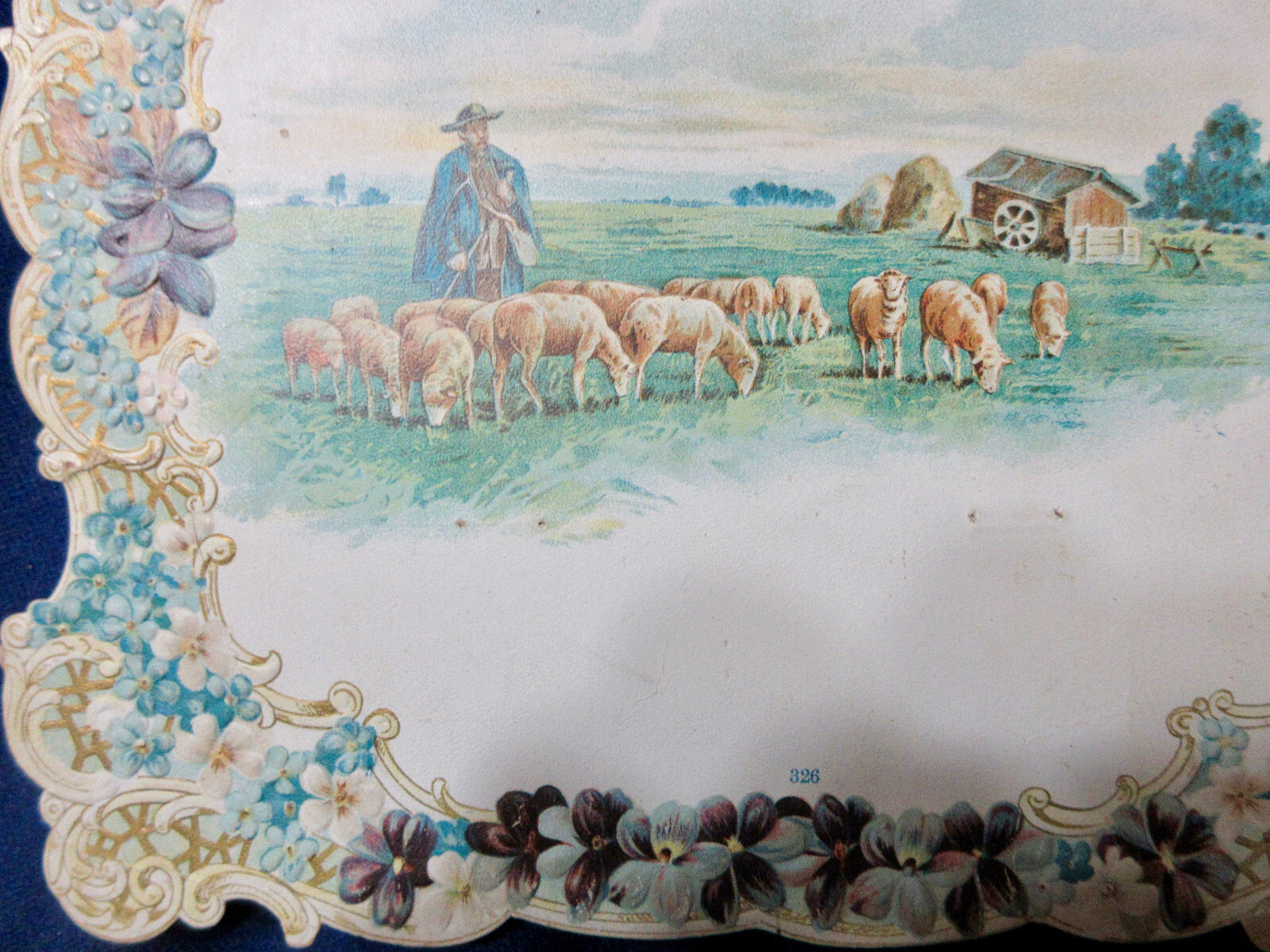 Die Cut Advertising Emossed Calendar Wauzeka Wisconsin WA Vaughan Happy New Year
