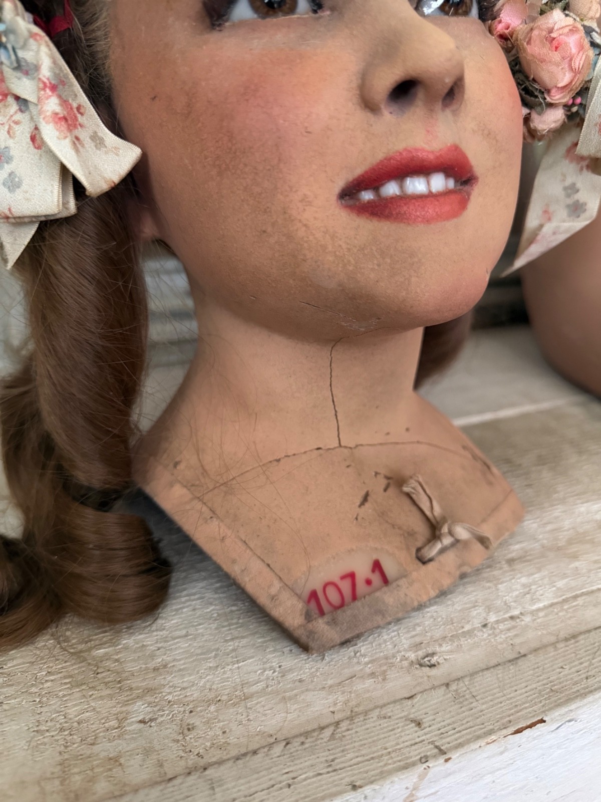 RARE Antique Wax Mannequin Full Body Child