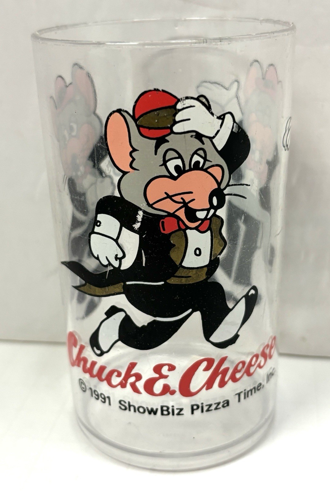 Vintage Chuck E. Cheese ShowBiz Pizza Time 1991 Plastic Cup