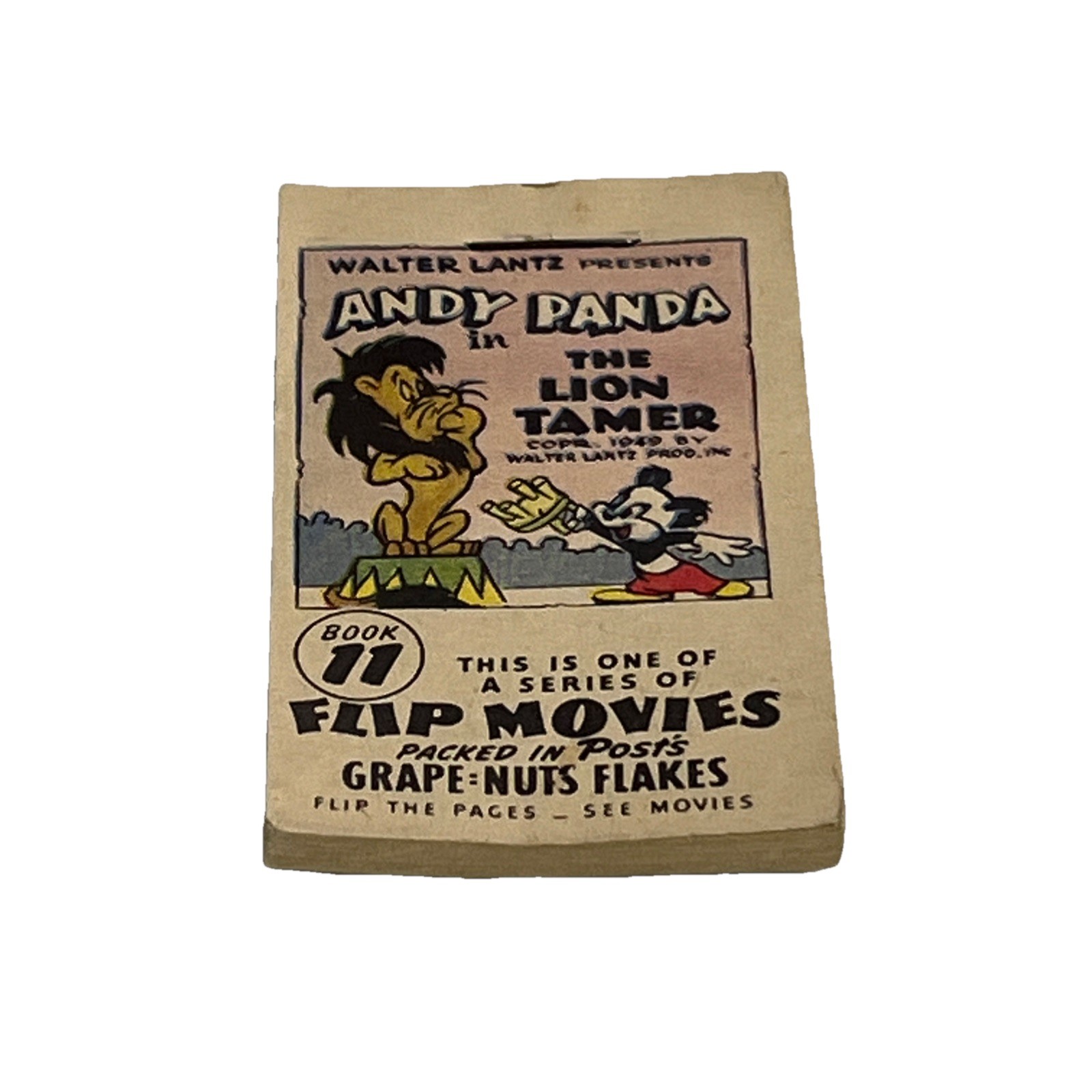VTG 1949 Post’s Grape-Nuts Flakes Premium BOOK 11 Andy Panda and Oswald Rabbit